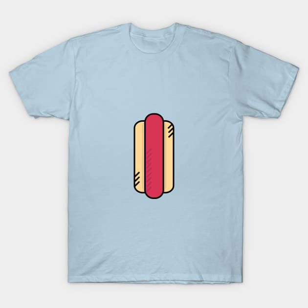 Cute Hotdog - Icon T-Shirt by Lionti_design